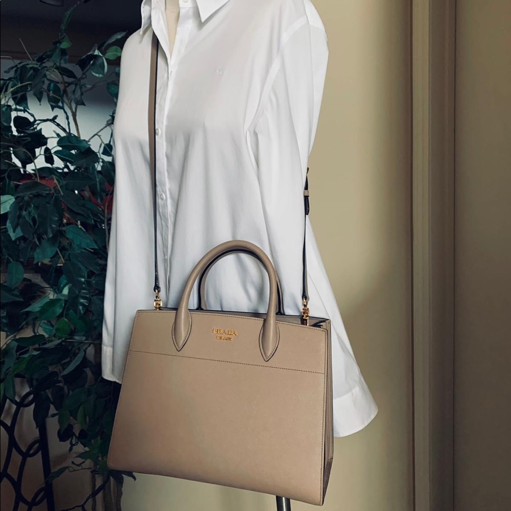 PRADA Bibliotheque Tote - Picture 3 of 16